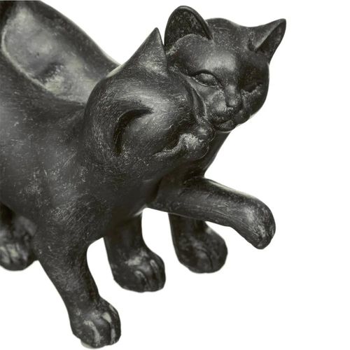Objet Décoratif Couple De Chatons En Résine H 15 Cm