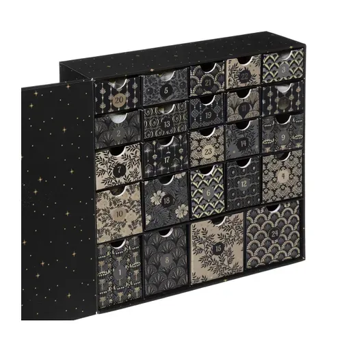 Coffret Calendrier De L'avent Parfumé Et Étincelant 24 Bougies