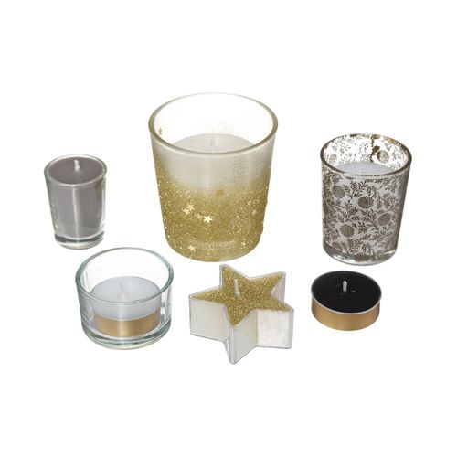 Coffret Calendrier De L'avent Parfumé Et Étincelant 24 Bougies