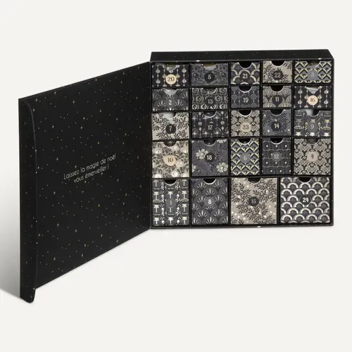 Coffret Calendrier De L'avent Parfumé Et Étincelant 24 Bougies