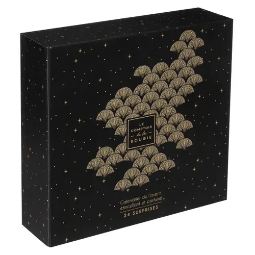 Coffret Calendrier De L'avent Parfumé Et Étincelant 24 Bougies