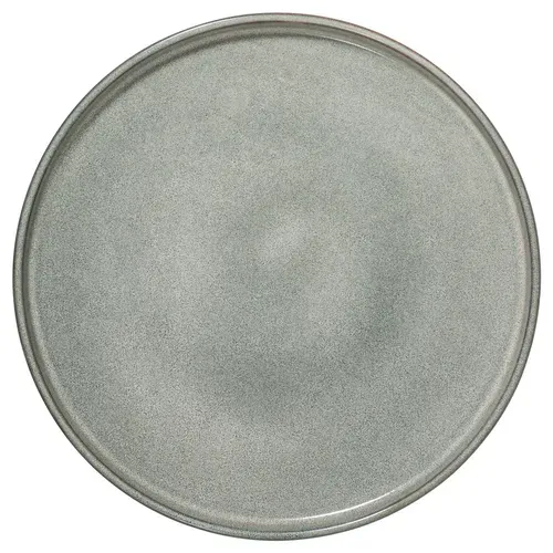 Assiette plate Ø. 27 cm TERRE INCONNUE Vert vue de face