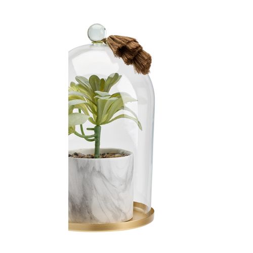 Cloche plante artif H. 25 cm UTANO Multicouleur vue détaillée