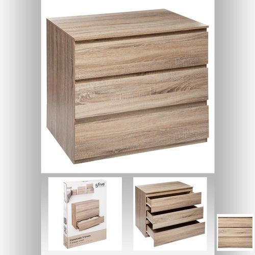 Commode De Chambre 3 Tiroirs - Bois