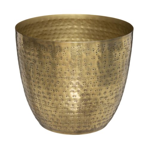 Cache-pot métal D. 18 cm OASIS Doré vue 3/4