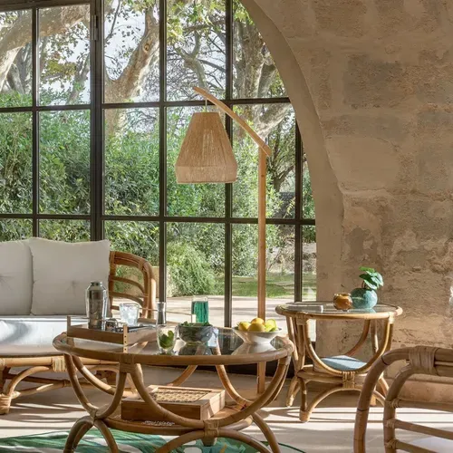 Lampadaire Articulé Palm Naturel H158 Atmosphera