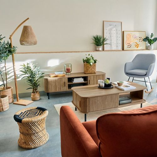 Lampadaire Articulé Palm Naturel H158 Atmosphera