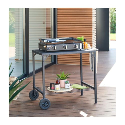 Desserte Roulante Pour Plancha 90 X 58 X 75 Cm