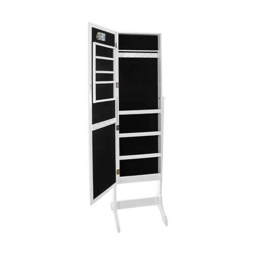 Armoire bijoux LED H. 156 cm BETTANY Blanc vue détaillée