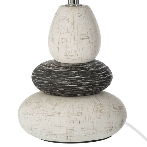 Lampe à Poser En Céramique Trois Galets H 33 Cm