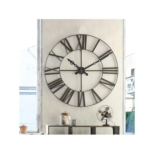 Horloge D.36 cm STATION Noir