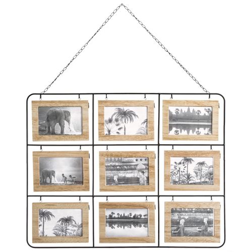 Pêle Mêle 9 vues NOMADE Naturel / Noir