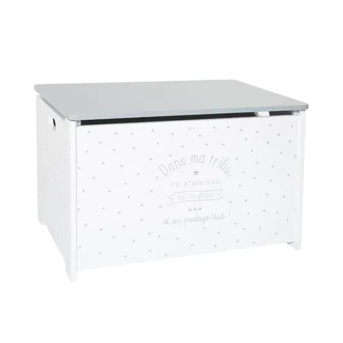 Coffre De Rangement En Bois Coffre à Jouets Gris