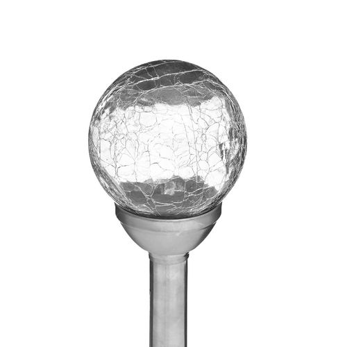 Balise Solaire "nara" - Inox Et Verre - Argent - D10 Cm