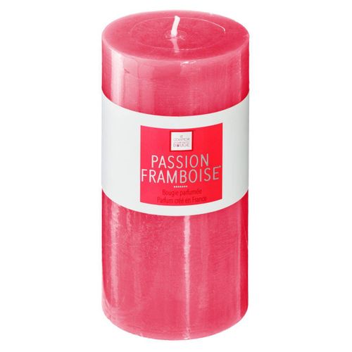 Bougie Parfumée Passion Framboise H 14 Cm