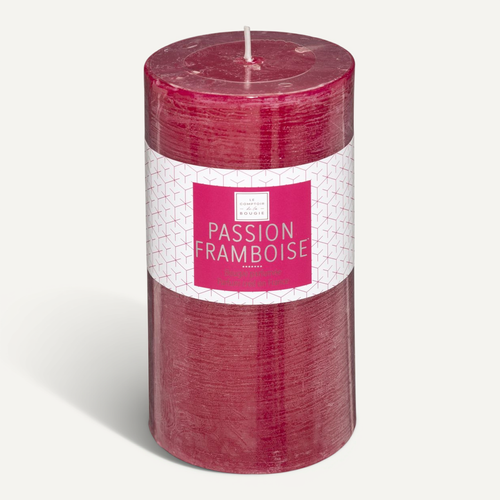 Bougie Parfumée Passion Framboise H 14 Cm