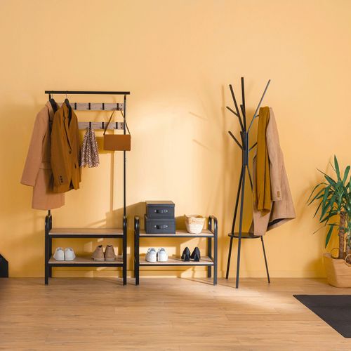 Meuble D'entrée Vestiaire "jano" 170cm Naturel