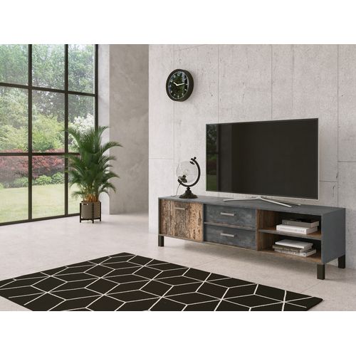 Pendule Murale En Métal Noir Mécanisme En Mouvement  D 37 Cm