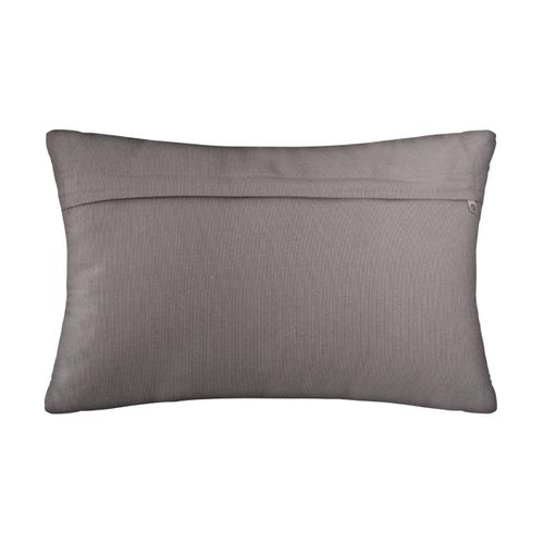 Coussin Décoratif Déhoussable En Coton Gris Otto 30 X 50 Cm