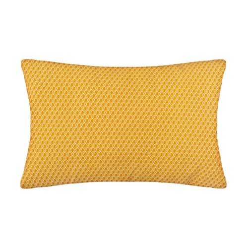 Coussin Décoratif Déhoussable En Coton Ocre Otto 30 X 50 Cm