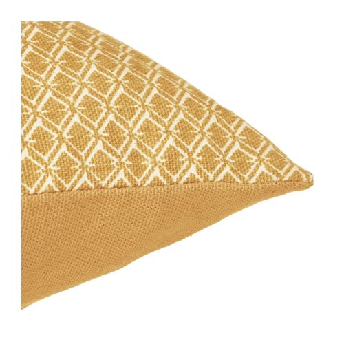 Coussin Décoratif Déhoussable En Coton Ocre Otto 30 X 50 Cm