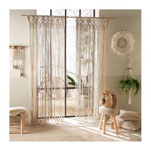 Rideau Fil Macramé Été Indien 90 X 200 Cm