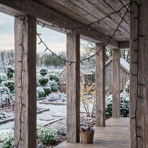Guirlande LED extérieur 18m FEERIC Blanc chaud vue d'ambiance 1
