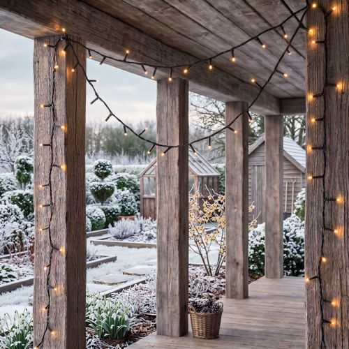Guirlande LED extérieur 18m FEERIC Blanc chaud