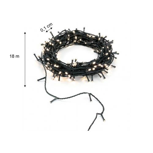 Guirlande LED extérieur 18m FEERIC Blanc chaud