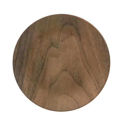 Assiette Plate Design Bois Mood - Diam. 26 Cm - Marron