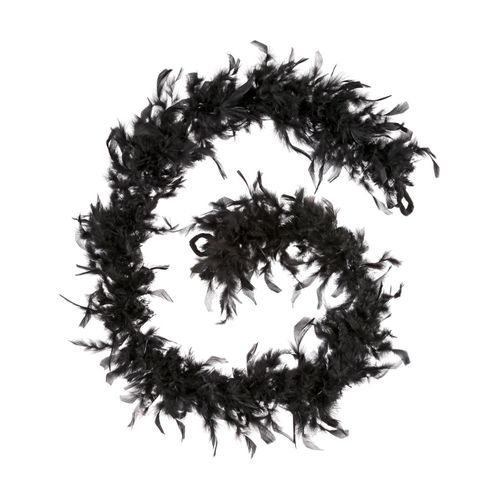 Guirlande De Noël Large 9 Cm Boa Plumes Longueur 1.8 Mètres