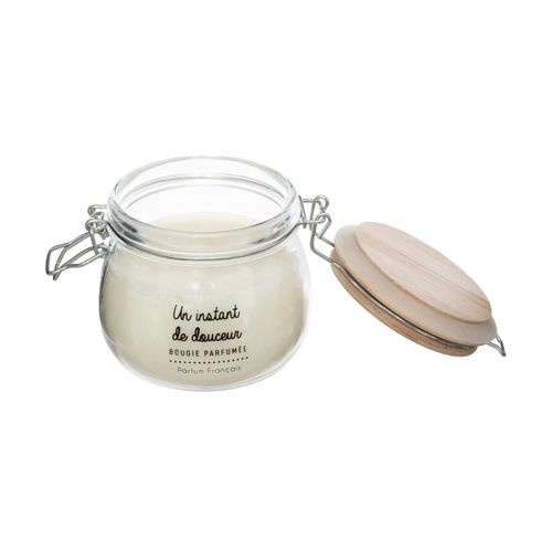 Bougie Parfumée Dans Pot En Verre Avec Couvercle Bois 330 G