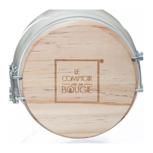 Bougie Parfumée Dans Pot En Verre Avec Couvercle Bois 330 G