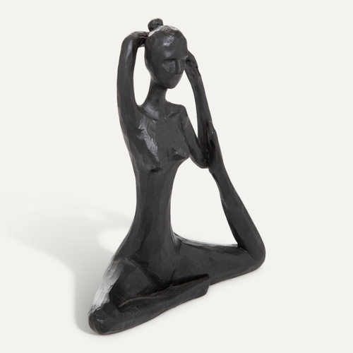 Statuette Femme Yoga Lina H.22cm Résine