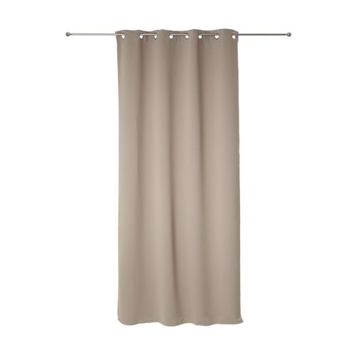 Rideau à Oeillets Occultant Beige Lin 140 X 260 Cm