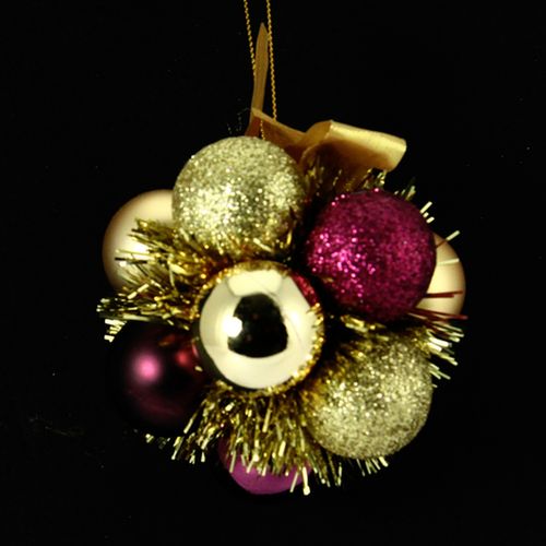 Fleur De Noël - Or Et Violet