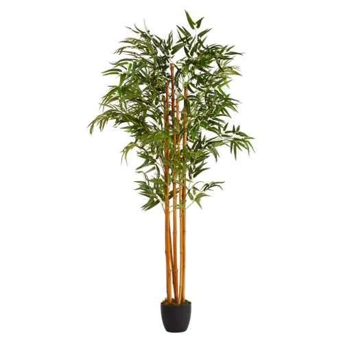 Bambou artificiel H180 cm BAMBOU Vert vue 3/4