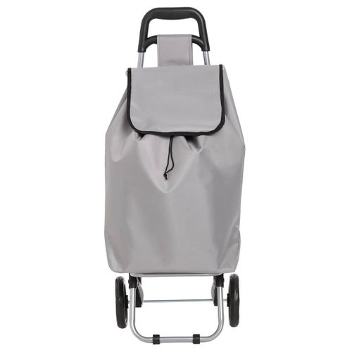 Chariot De Courses 2 Roues Gris