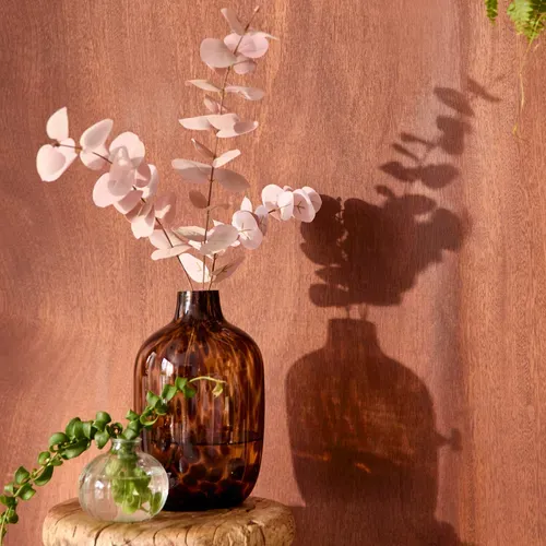 Vase aspect léopard H. 25,5 cm ROEN Ambre