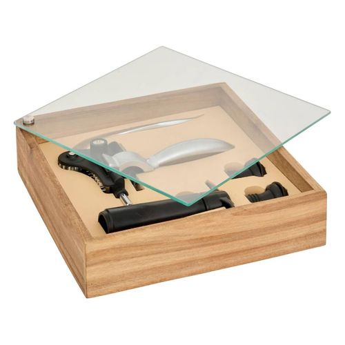 Coffret Sommelier 4 Pièces "jules" 24cm Marron