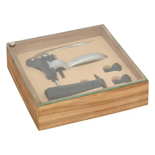 Coffret Sommelier 4 Pièces "jules" 24cm Marron