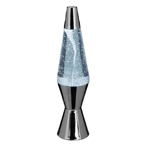 Lampe à poser H. 36,5cm LAVA Argenté