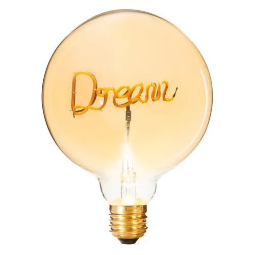 Globe LED Dream G125 E27  Ambre vue de face