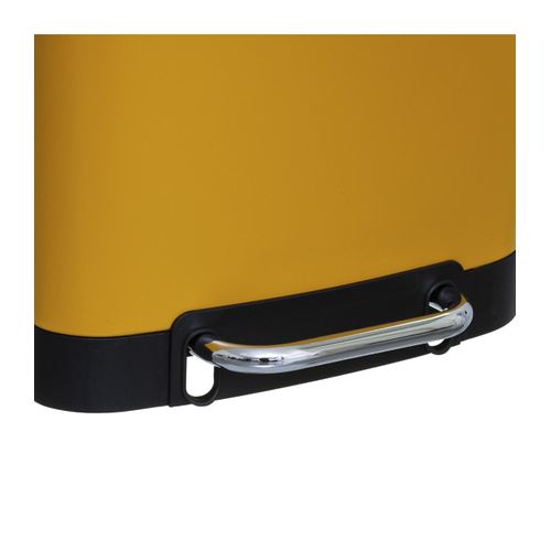 Poubelle 30 Litres En Métal Jaune Ouverture à Pédale