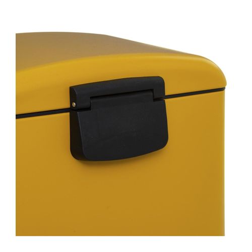 Poubelle 30 Litres En Métal Jaune Ouverture à Pédale