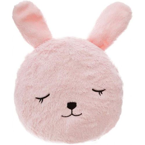 Coussin Décoratif Lapin En Fourrure Rose D 27 Cm