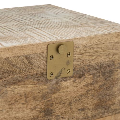 Chiffonnier 6 Tiroirs Ajay - Beige Et Noir