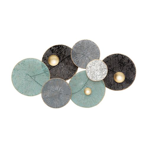 Décoration Murale Nénuphar En Métal 90 X 50 Cm