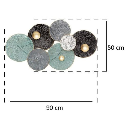 Décoration Murale Nénuphar En Métal 90 X 50 Cm