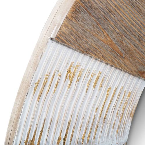 Grand Miroir Mural En Bois Effet Vieilli Avec Relief D 90 Cm